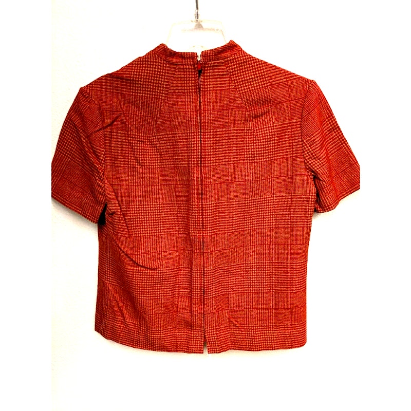 1970s Pendleton Wool Houndstooth Shirt/Skirt Set