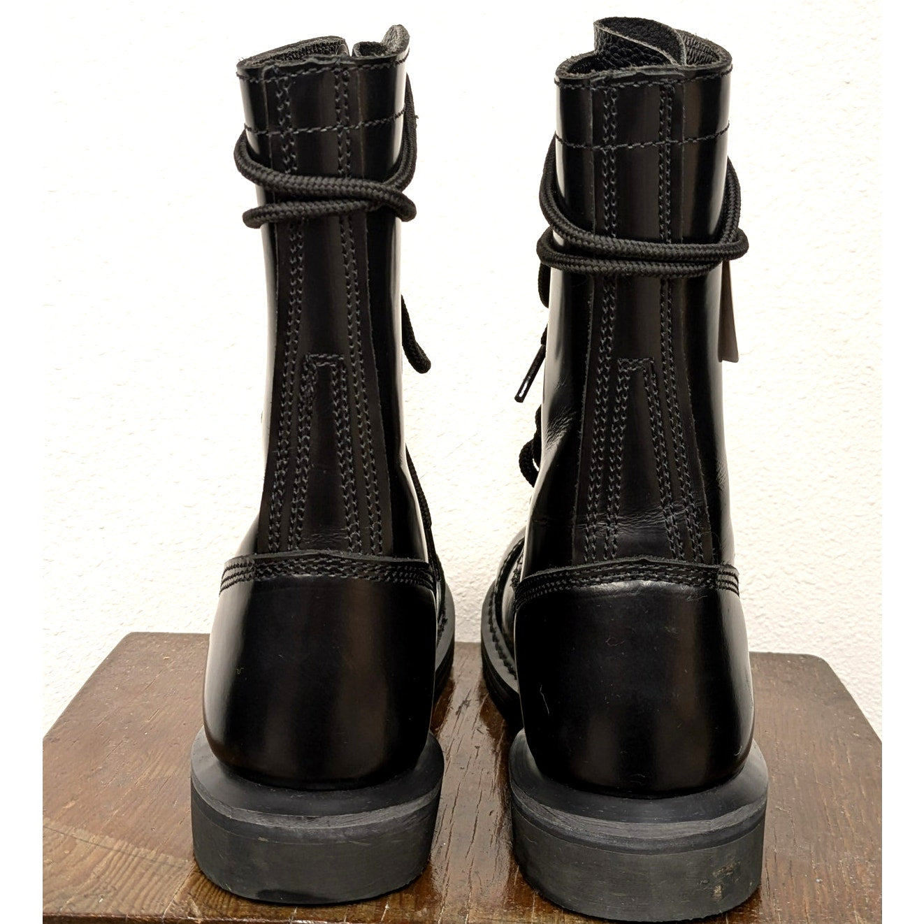 Black Rothco Leather Jump Boots