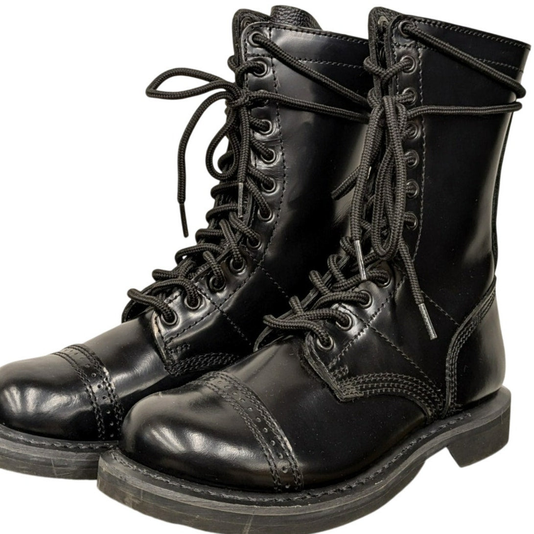 Black Rothco Leather Jump Boots