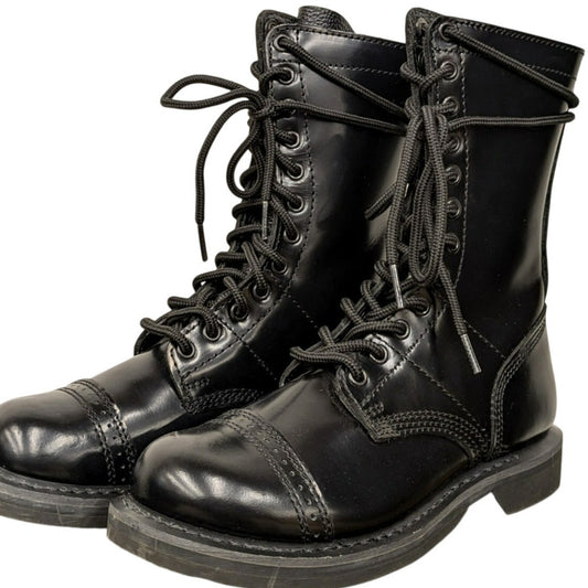 Black Rothco Leather Jump Boots