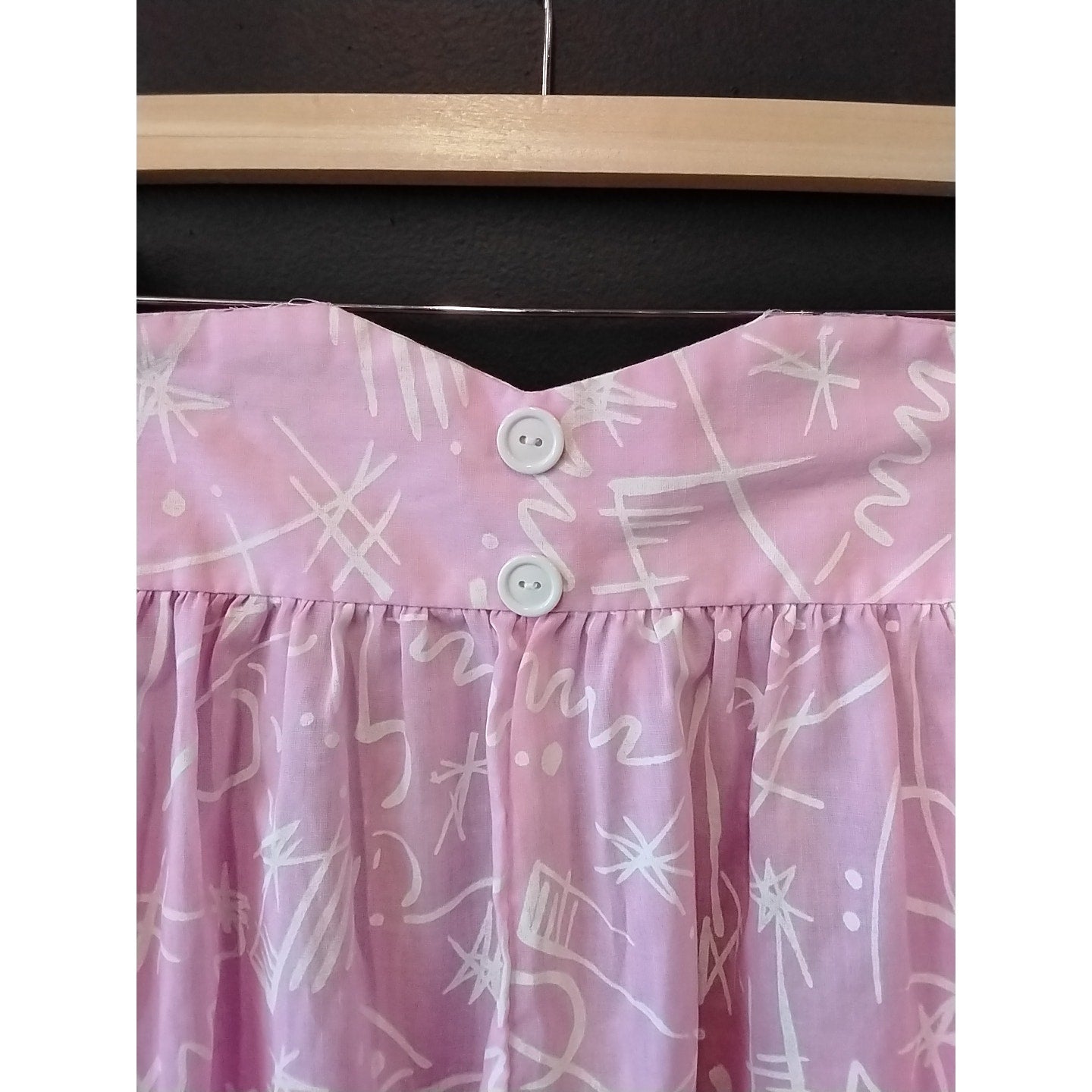 Pink & White Vintage Duck Soup Romper w/ Button Up Top
