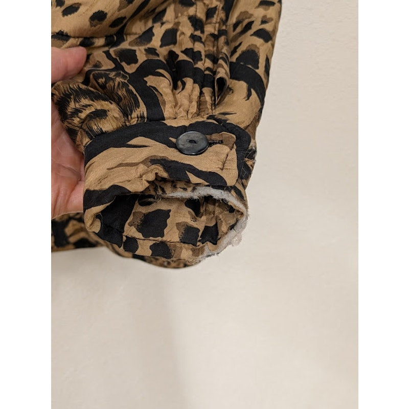 Clio Animal Print Silk Jacket