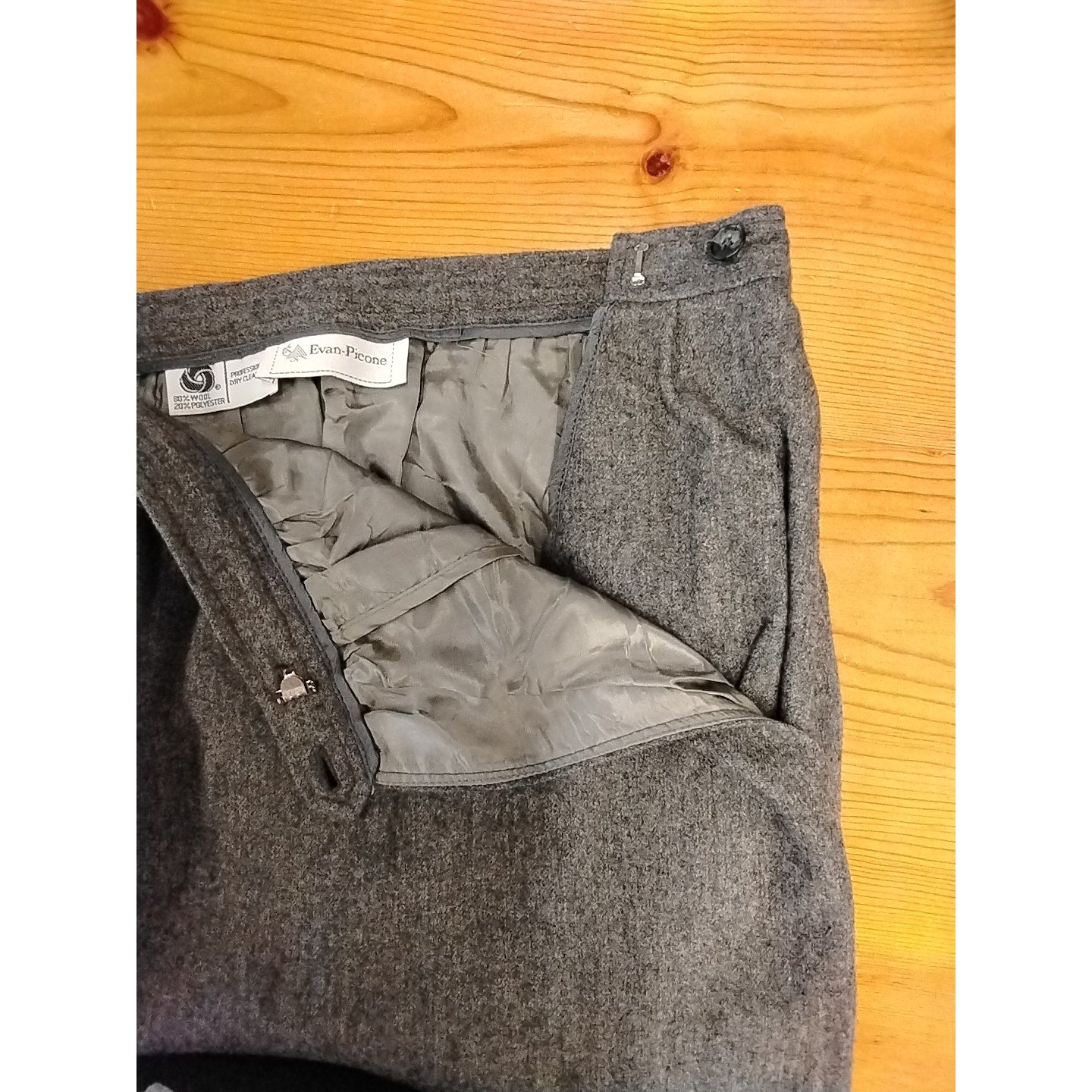 Evan Picone Gray Wool Set