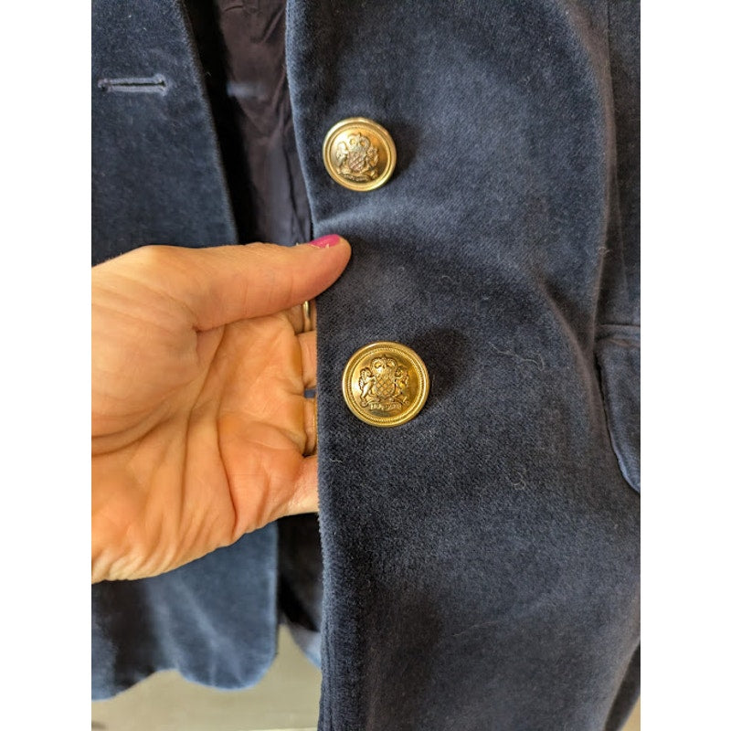 Ralph Lauren Navy Velvet Blazer