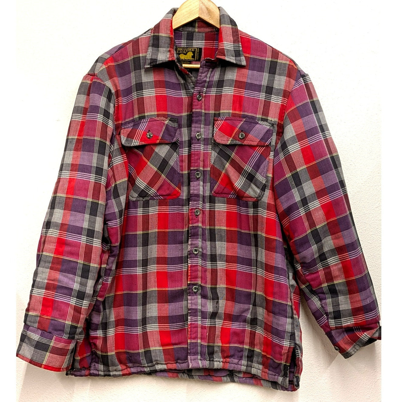 Branded Lion Insulated Flannel Jacket