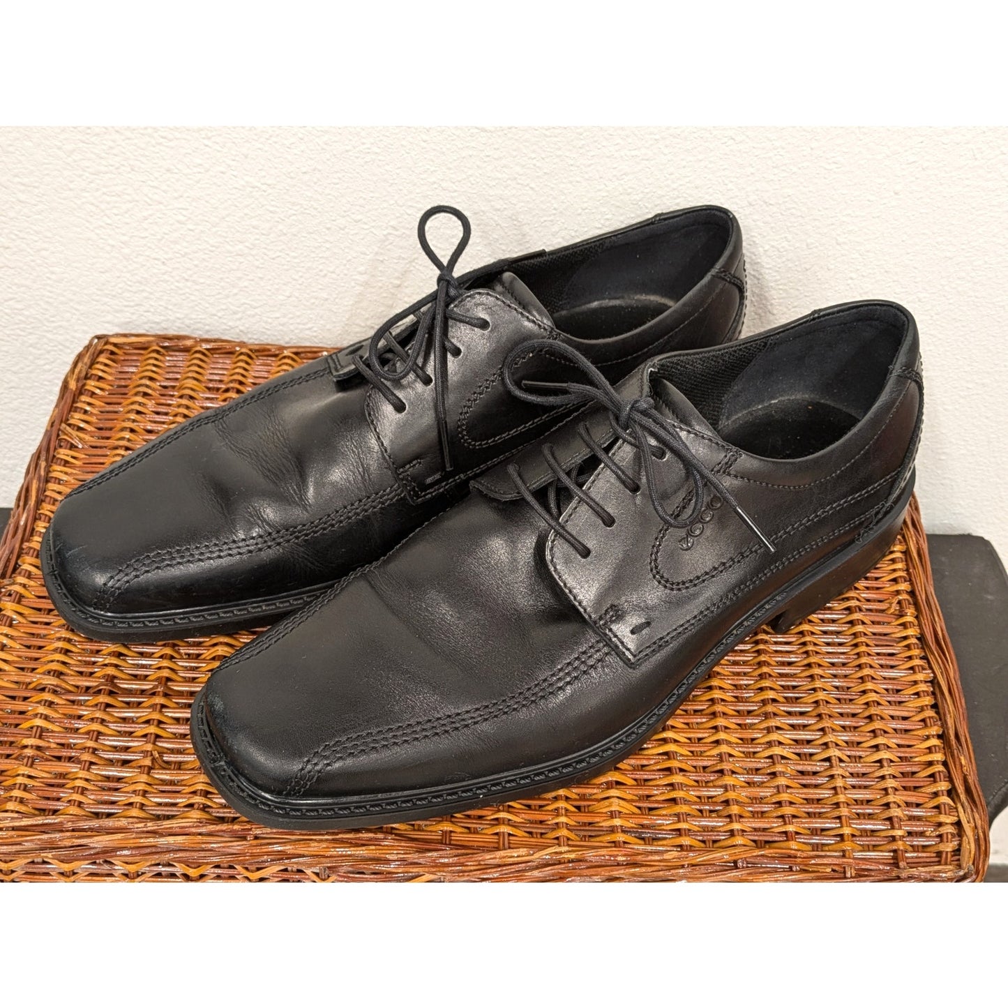 ECCO Men's New Jersey Black Lace Oxfords