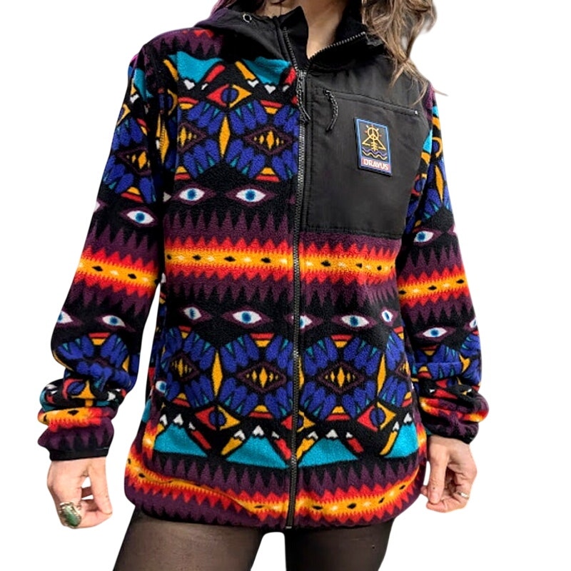 Dravus Patterned Fleece Zip Up