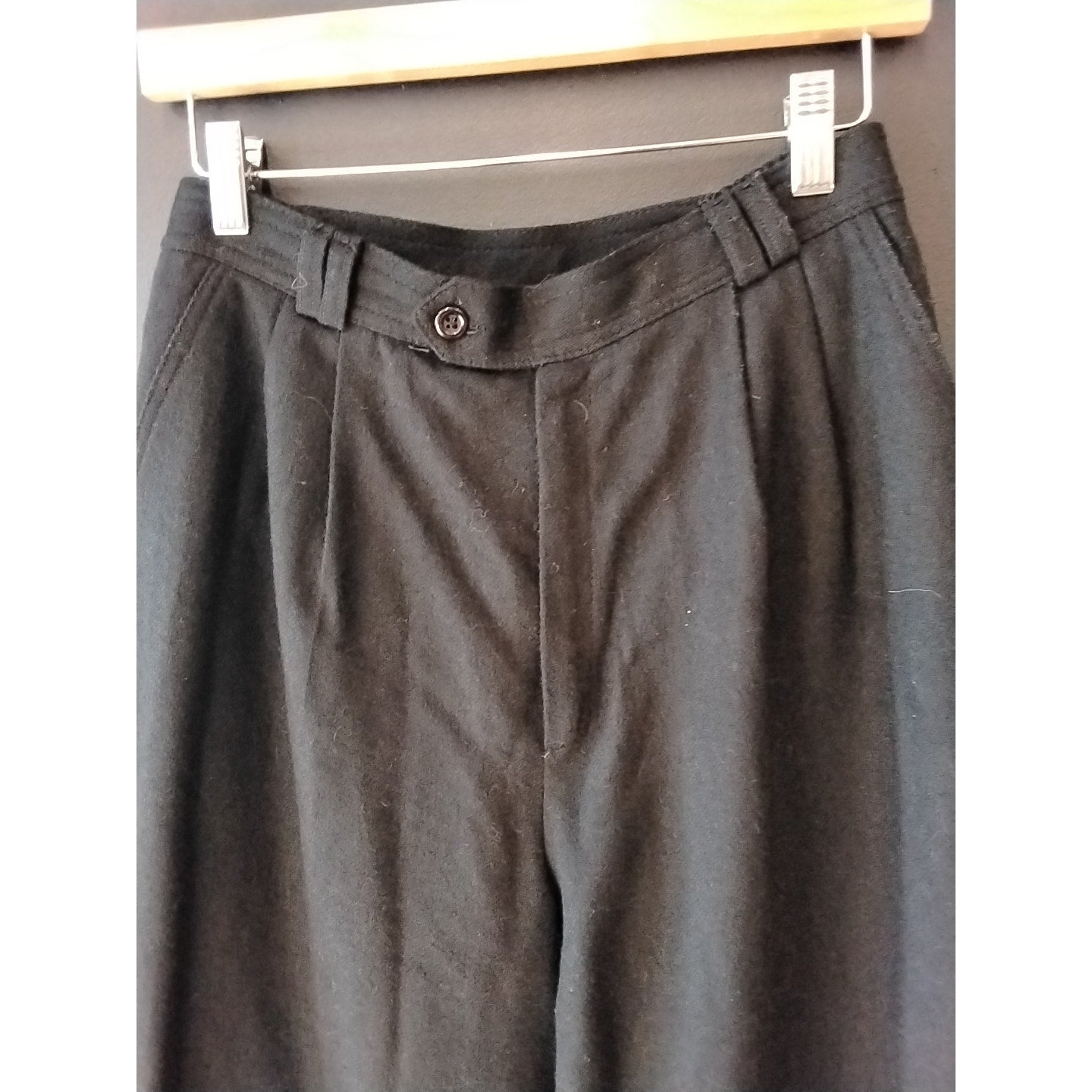 Fundamental Things Black Wool Trousers