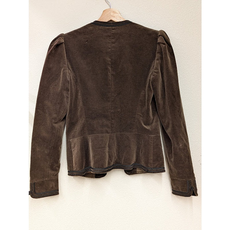 Vintage Ellen Tracy Brown Velvet Jacket