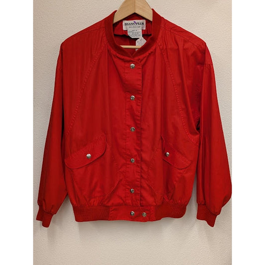 Red Vintage Brass Plum Windbreaker