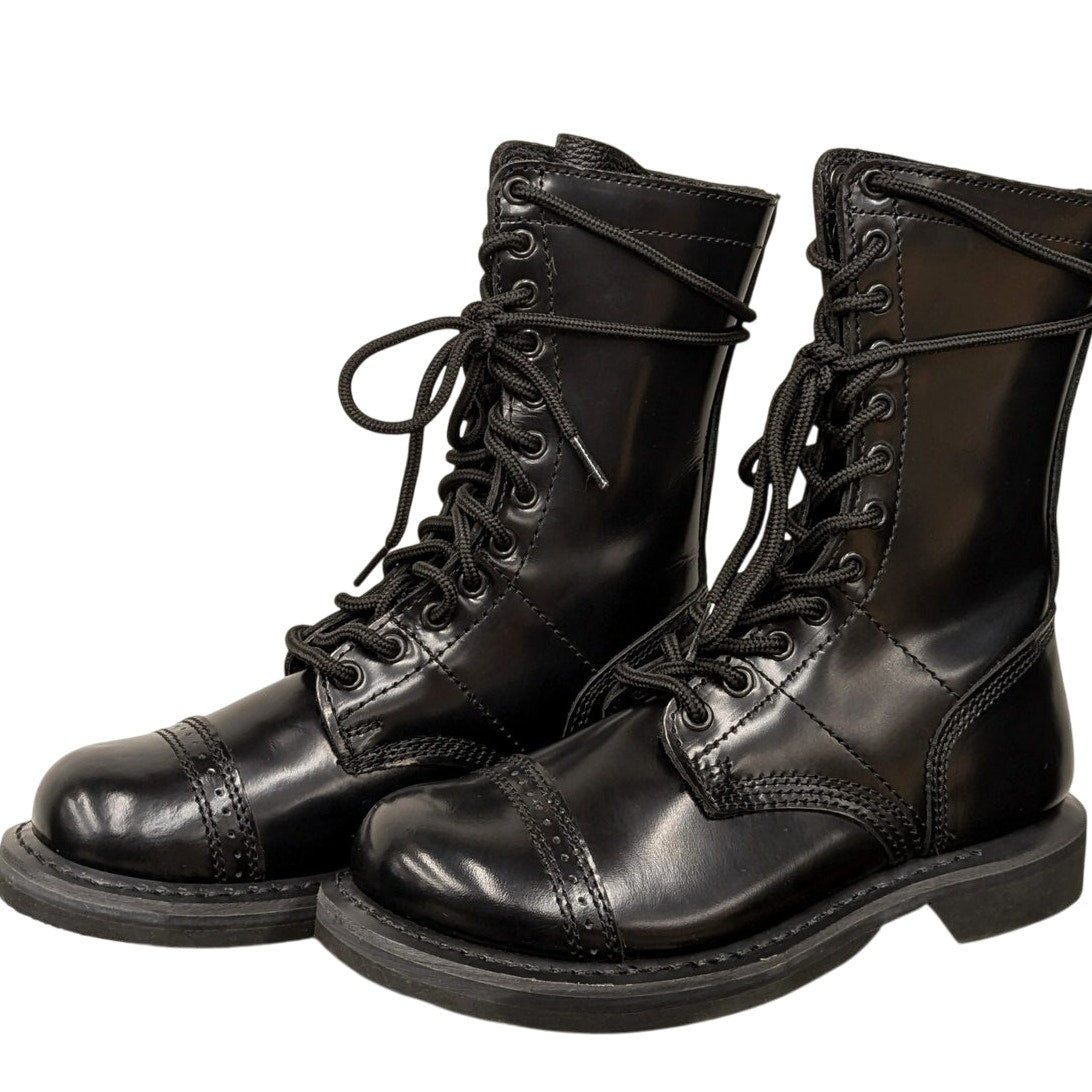 Black Rothco Leather Jump Boots