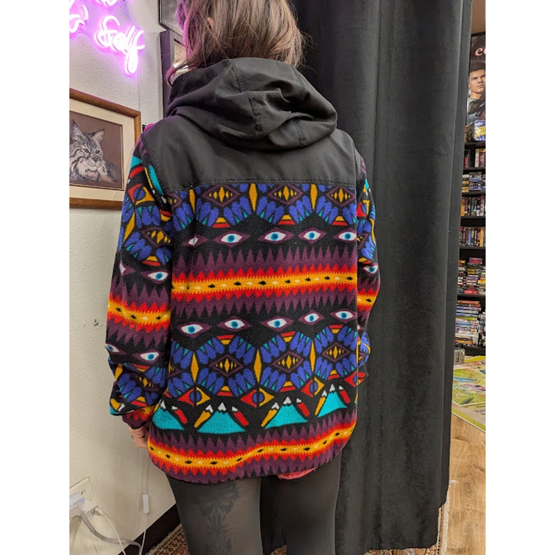 Dravus Patterned Fleece Zip Up