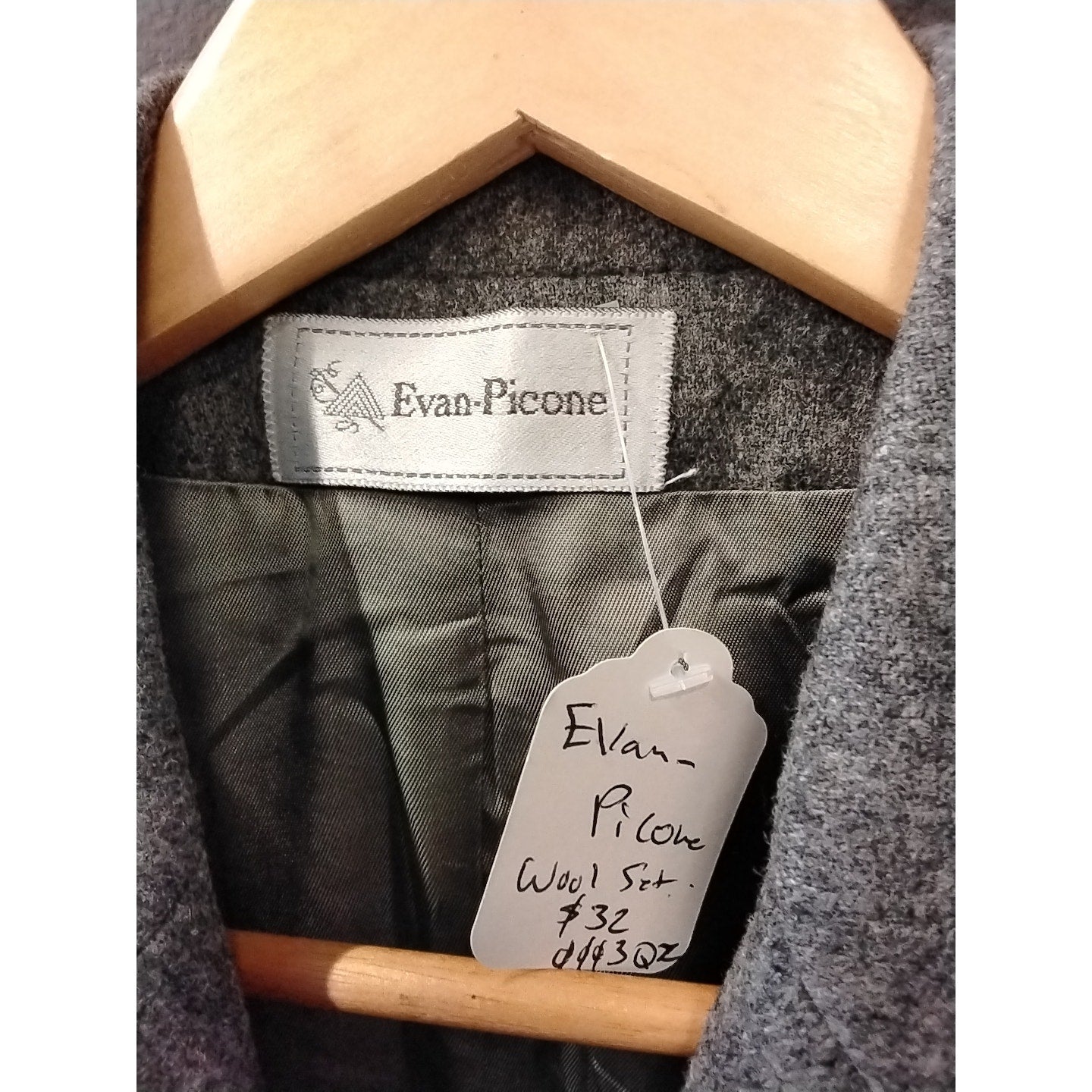 Evan Picone Gray Wool Set