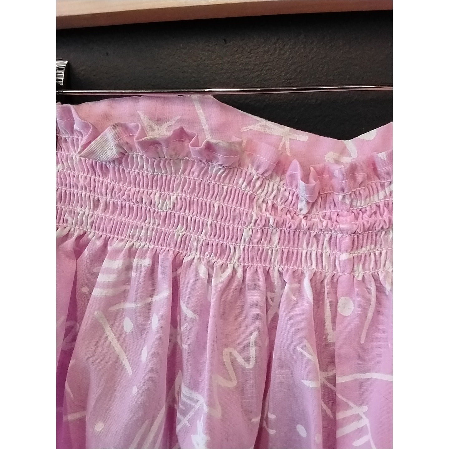 Pink & White Vintage Duck Soup Romper w/ Button Up Top