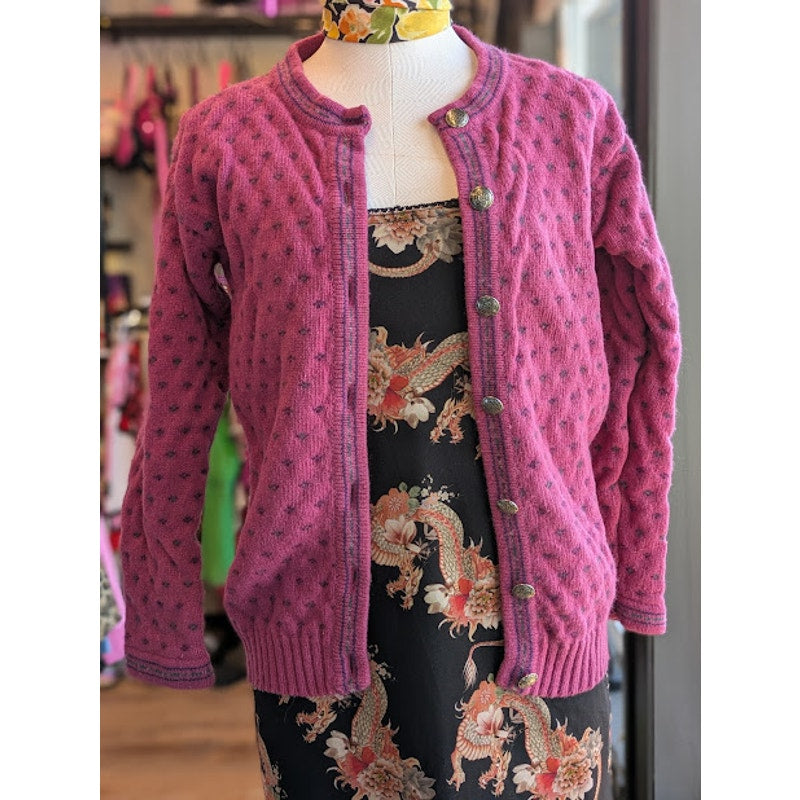 Eddie Bauer Pink Wool Cardigan