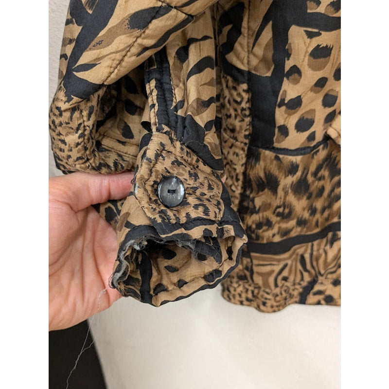 Clio Animal Print Silk Jacket