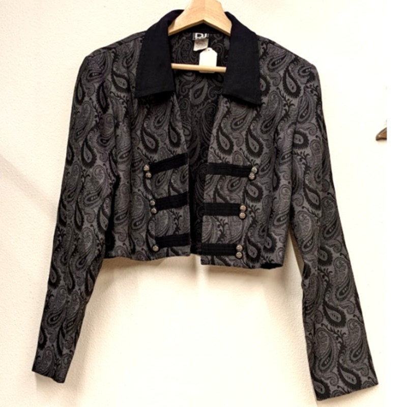DJ&Co. Paisley Brocade Short Jacket