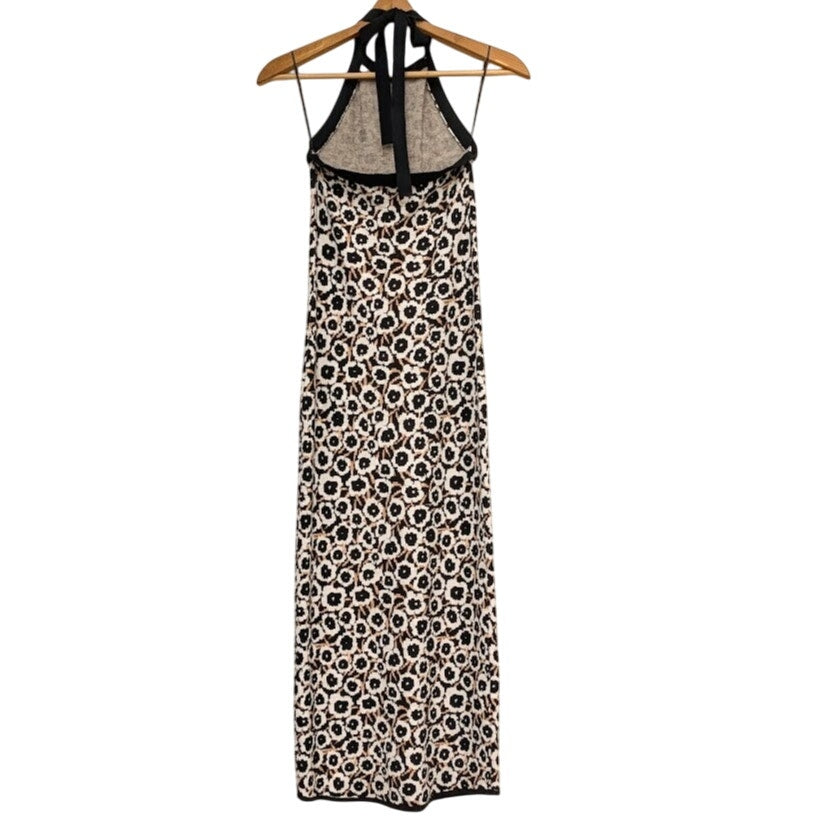 Diane Von Furstenberg Poppy Print Bodycon Maxi Dress