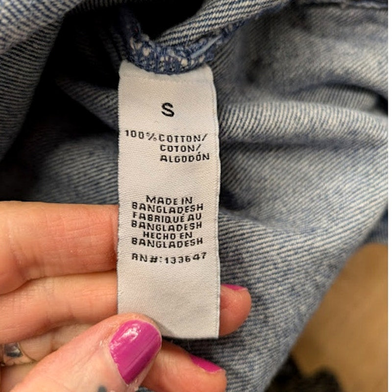 Celebrity Pink Light Wash Denim Jacket