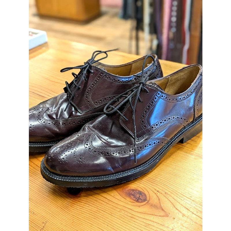 Burgundy Wing Tipped Bostonian Oxford Dress Shoes