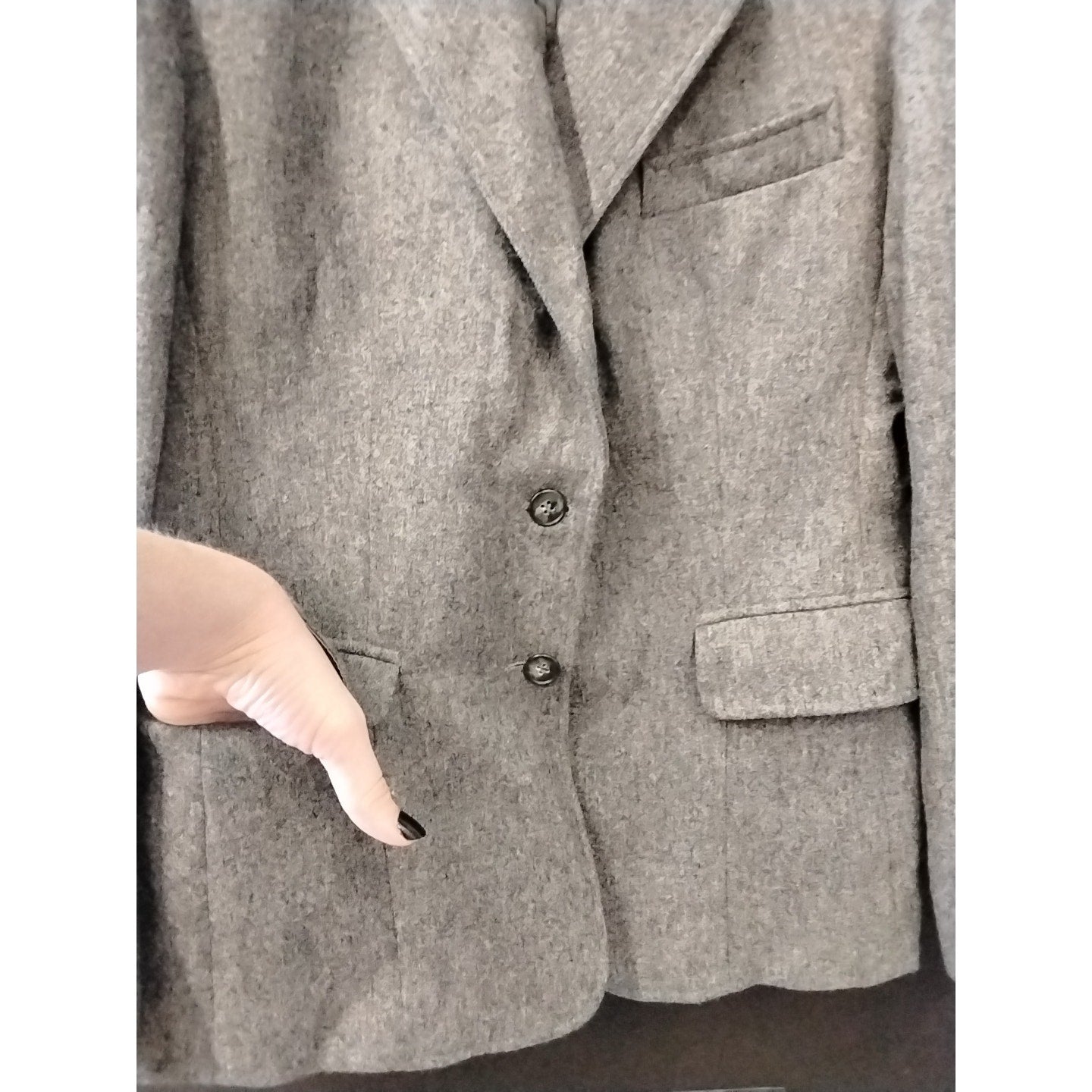 Evan Picone Gray Wool Set