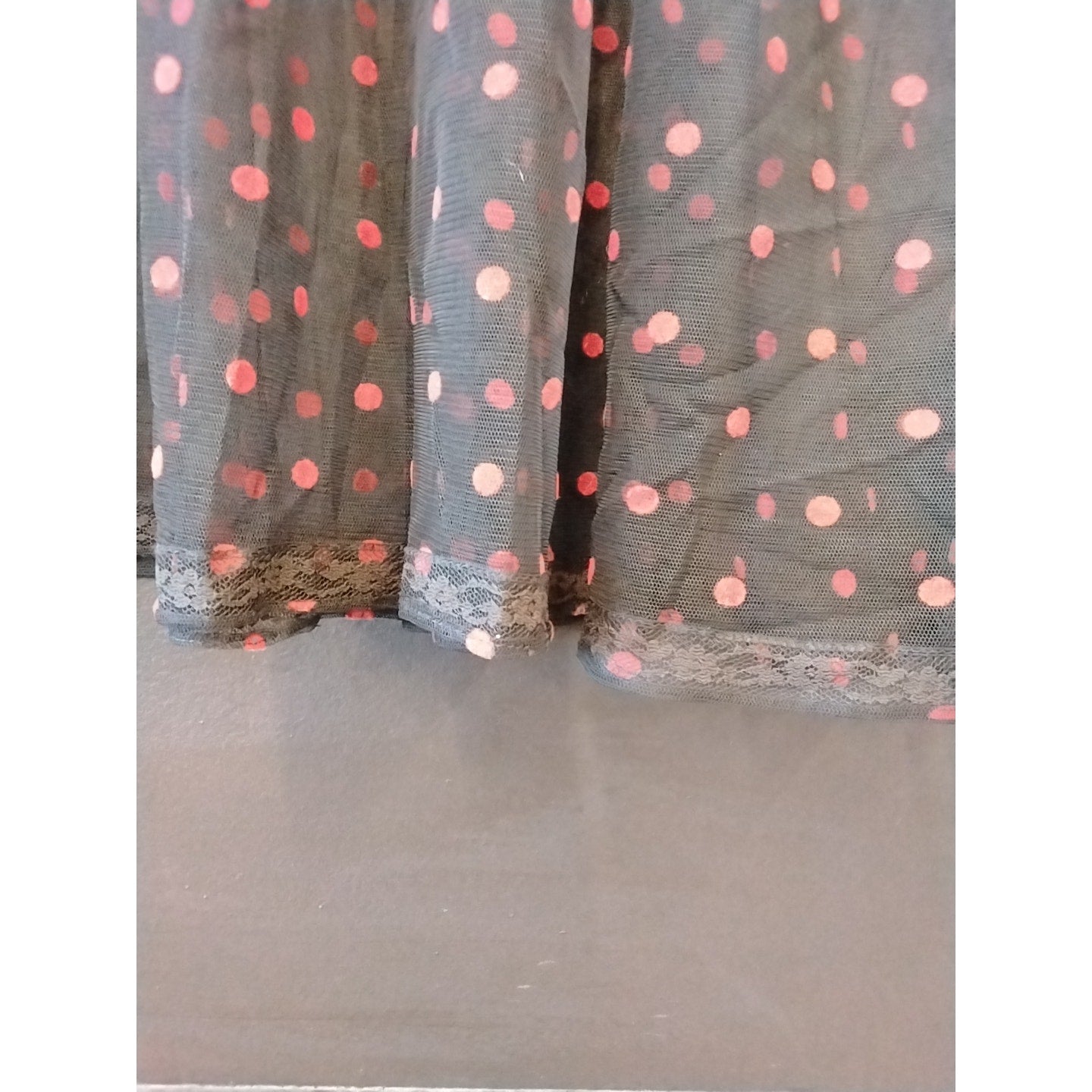 Black and Red Polka Dot Crinoline Skirt