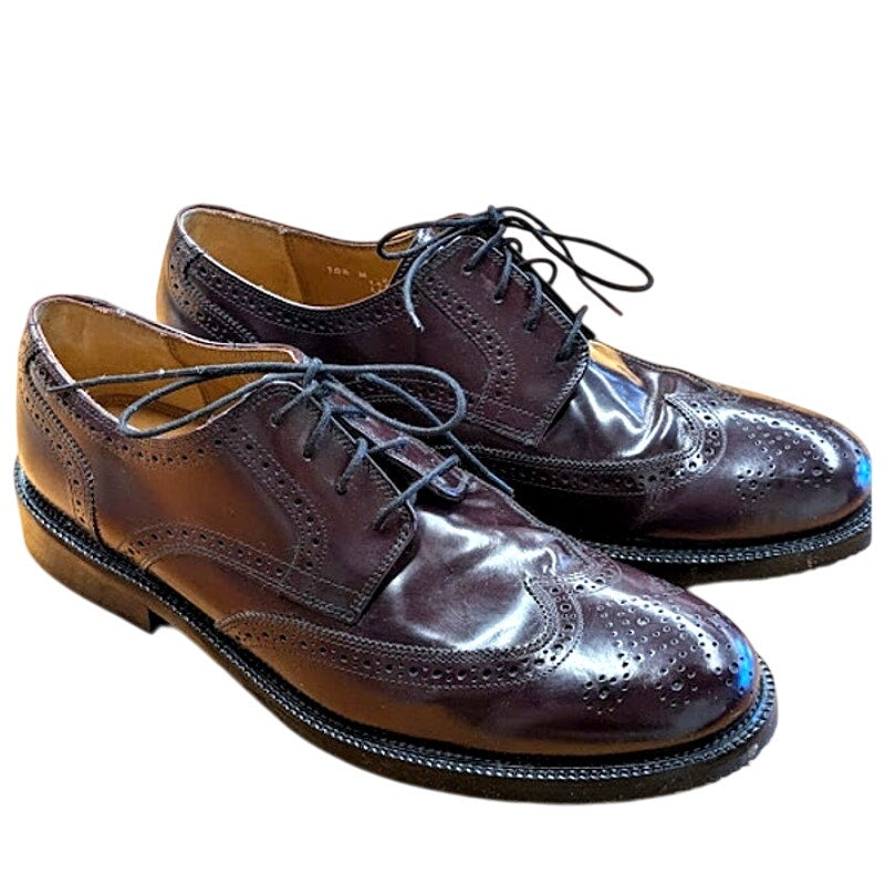 Burgundy Wing Tipped Bostonian Oxford Dress Shoes