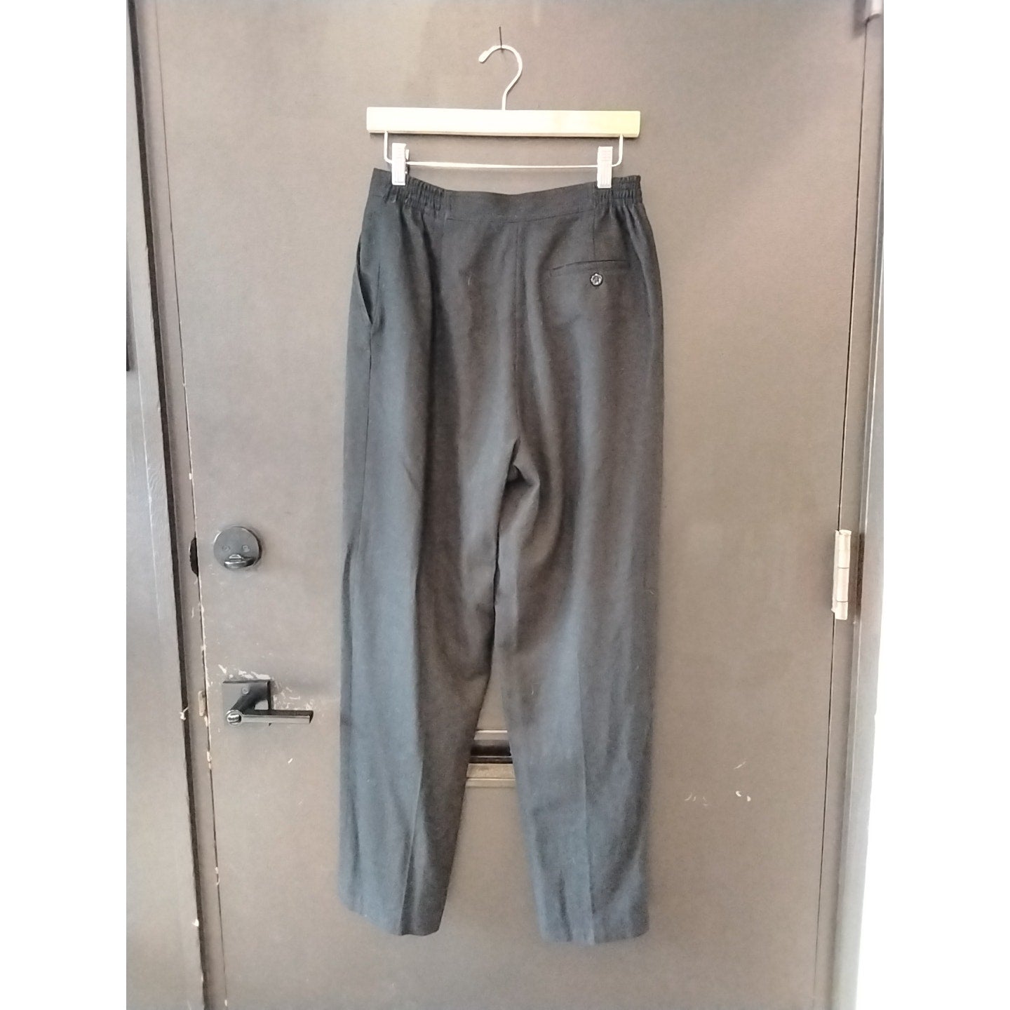 Fundamental Things Black Wool Trousers